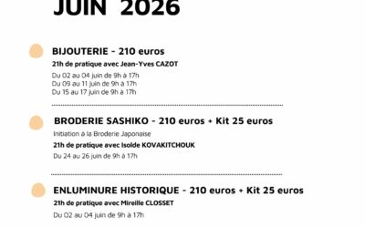STAGES DE JUIN 2026