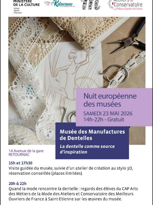 EXPOSITION AU MUSÉE DES MANUFACTURES DE DENTELLES DE RETOURNAC